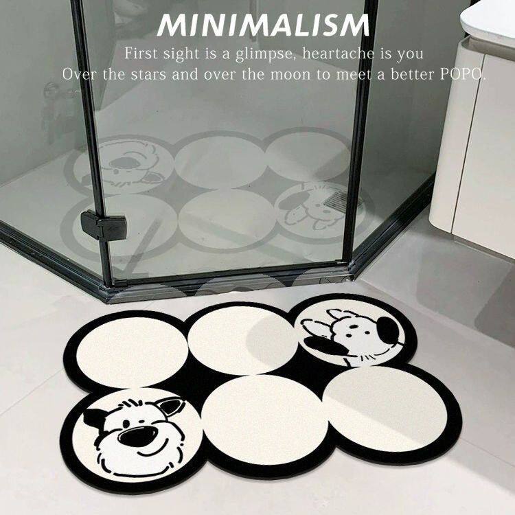 硅藻地毯浴室卫生间批发吸水免洗泥裁剪门口厕所脚垫可地垫防滑垫