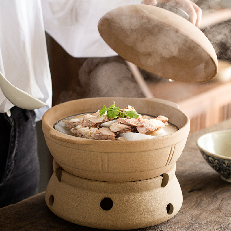 陶瓷家用固体酒精干锅炉商用户外便携小火锅炉子套装砂锅煲打边炉,厨房/烹饪用具,火锅,淘宝优惠券,粉丝福利购,淘宝优惠卷