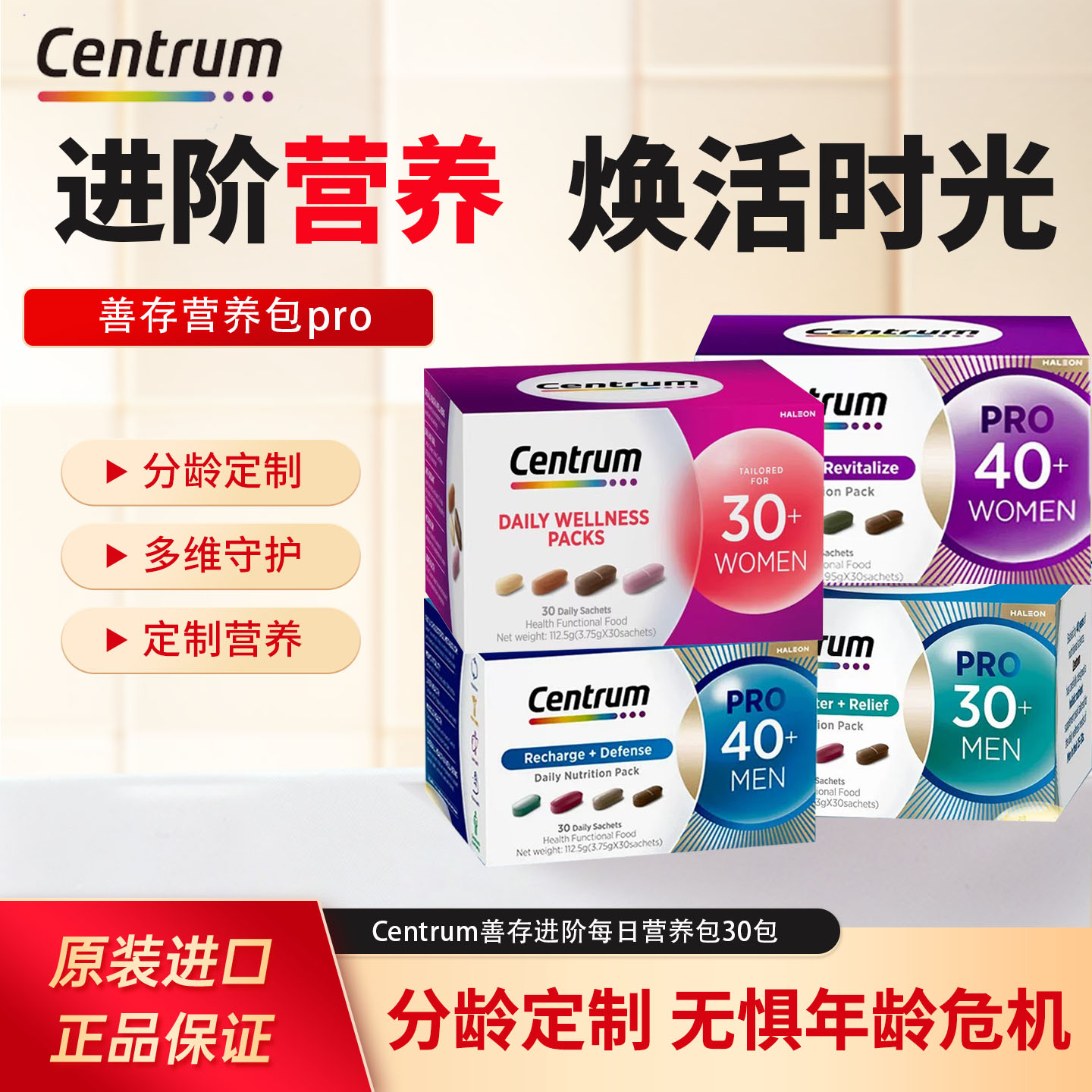善存男女营养包PRO30+40+图片