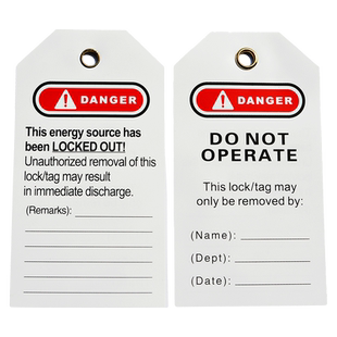 安全标识牌pvc挂牌定制安全锁具挂锁吊牌工业挂牌上锁危险警示牌