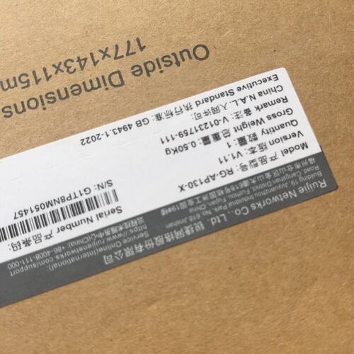 议价+RG-AP130-X++全新未拆封，原厂在保至2028