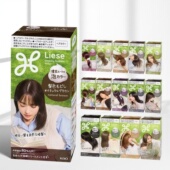 保税仓直发 日本花王Liese系列染发剂泡沐彩染不伤发持久还原剂