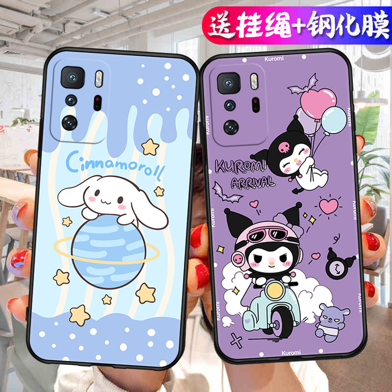 适用M2104K10AC小米红米note10pro5G手机壳卡通redmi玉桂狗not10por库洛米hm男女n0te10pr0软胶redm保护套