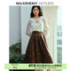 MAXRIENY宫廷复古刺绣半裙羊毛裙 奥莱