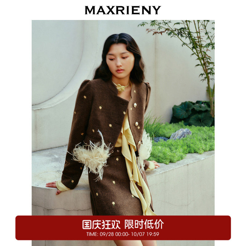 【奥莱】MAXRIENY宫廷复古感外套高级感图片
