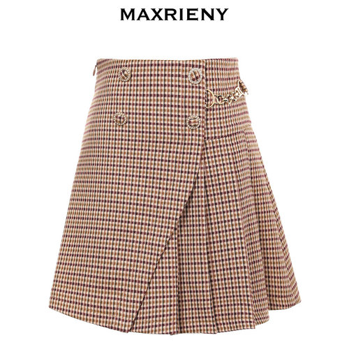 奥莱半身裙MaxRieny学院风