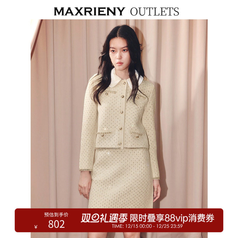 小香版型，整件烫钻，浅金色金线，手工织带