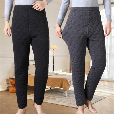 中年男士棉裤冬季加绒加厚爸爸内穿东北保暖裤中老年人男款打a303