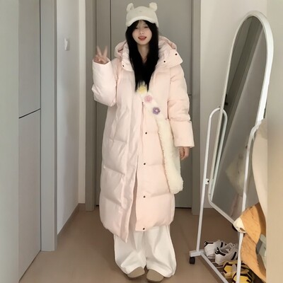 长款羽绒棉服女2025年新