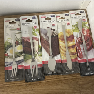 乐扣乐扣不锈钢餐具18 10不锈钢牛排刀水果刀叉餐勺食品级