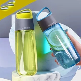 微瑕疵乐扣乐扣水杯塑料运动便携学生带手提茶隔防漏HLC836随手杯