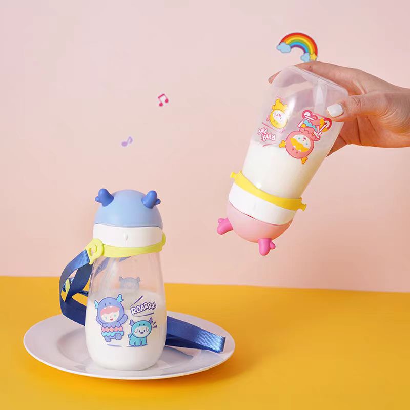 乐扣小怪兽吸管杯儿童可爱水杯