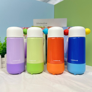 乐扣乐扣豆豆保温杯女316不锈钢水杯小巧便携高颜值学生情侣男生