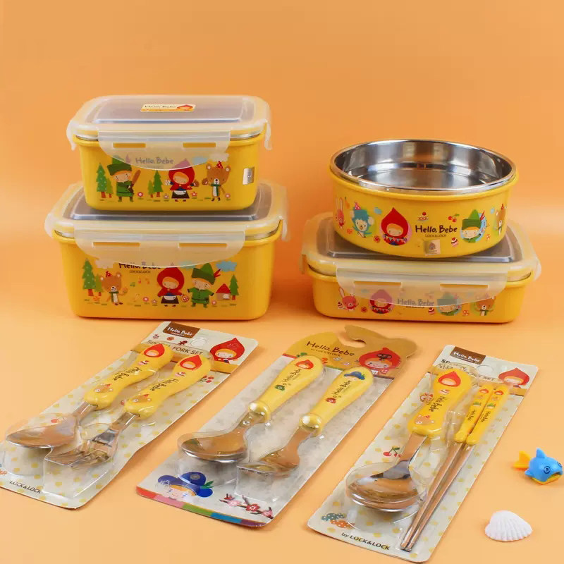 乐扣乐扣儿童餐具韩式饭盒汤碗防摔可爱双耳碗双把宝宝轻食碗套装,餐饮具,碗,淘宝优惠券,粉丝福利购,淘宝优惠卷