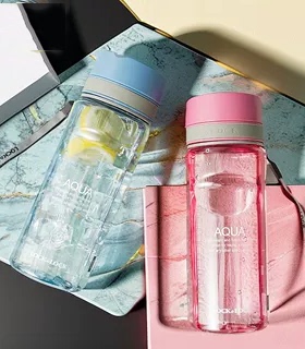 微瑕疵乐扣乐扣水杯大容量塑料男女运动水壶便携防漏茶壶HLC634