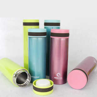 韩国乐扣乐扣保温杯不锈钢女士便携水杯学生韩版 清新文艺泡茶杯子