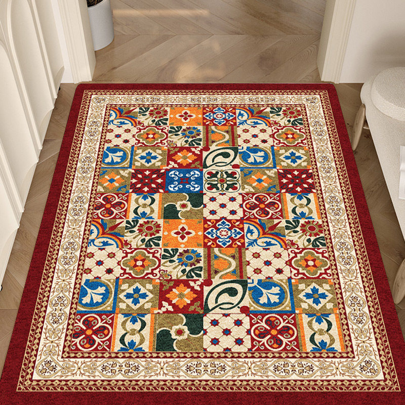 【可定制尺寸】锦绣繁华玄关客厅地垫门口天然橡胶防滑吸水地毯,居家布艺,入户地垫,淘宝优惠券,粉丝福利购,淘宝优惠卷