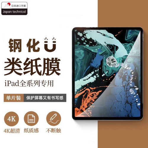 适用ipad钢化类纸膜二合一