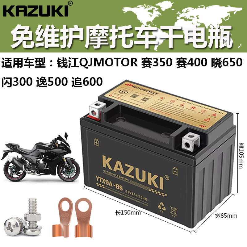 赛350追600摩托车干电瓶