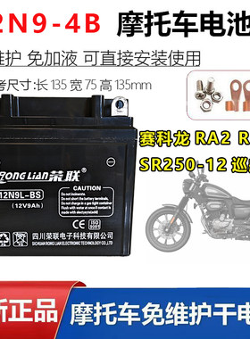 清仓赛科龙摩托车电瓶12N9