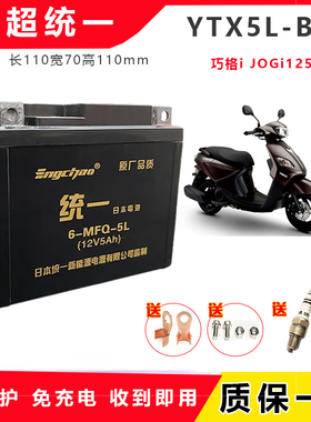 适用英超统一摩托车电瓶12V雅马哈nmax155飞致巡鹰巧格i125蓄电池