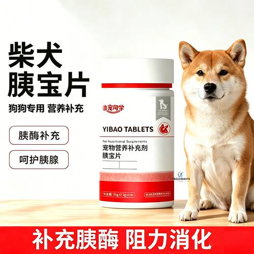 柴犬专用狗狗胰宝片宠物胰腺保健品消化酶狗补胰酶营养胰宝小狗护