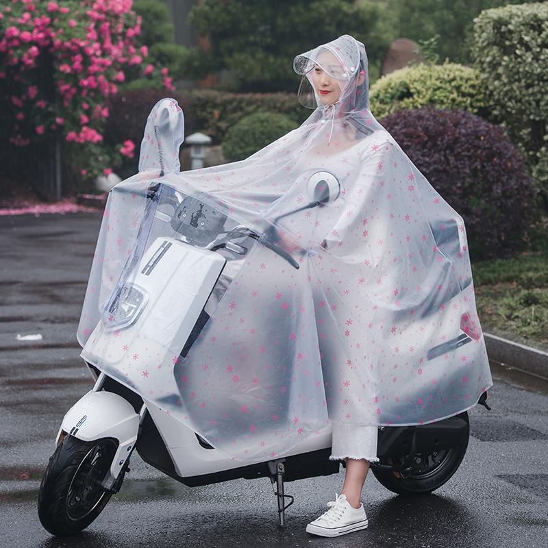 前置亲子母子款双人三人雨衣加厚加大摩托电瓶电动车防暴雨雨披