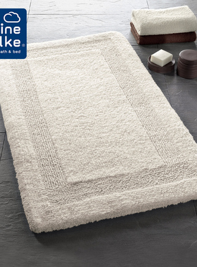 Kleine Wolke德国原装进口浴室吸水地垫纯棉地毯家用双面干脚垫