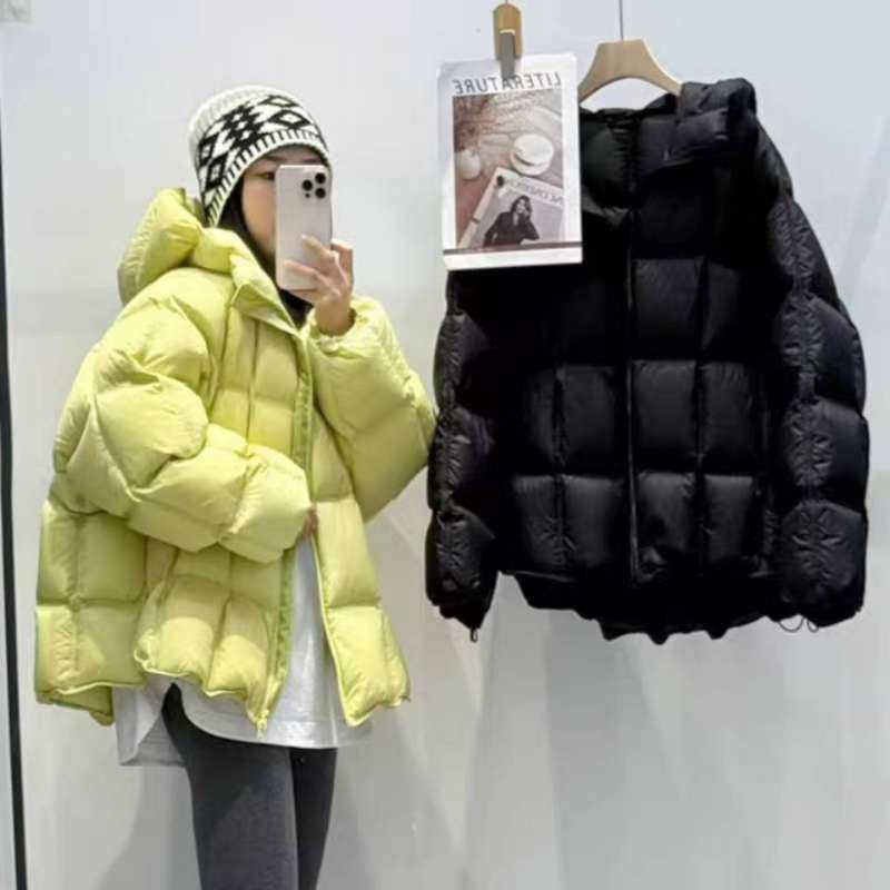 2025新款超软轻薄棉服女短款云朵泡芙连帽方块韩版宽松棉服女外套,女装/女士精品,棉衣/棉服,淘宝优惠券,粉丝福利购,淘宝优惠卷