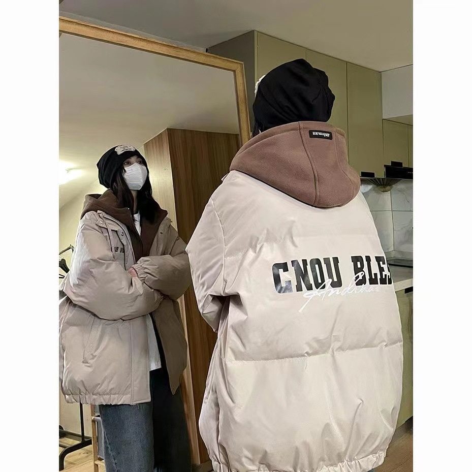 假两件美式高街oversize棉服男款女冬季新款学生加厚棉衣休闲棉袄,女装/女士精品,棉衣/棉服,淘宝优惠券,粉丝福利购,淘宝优惠卷