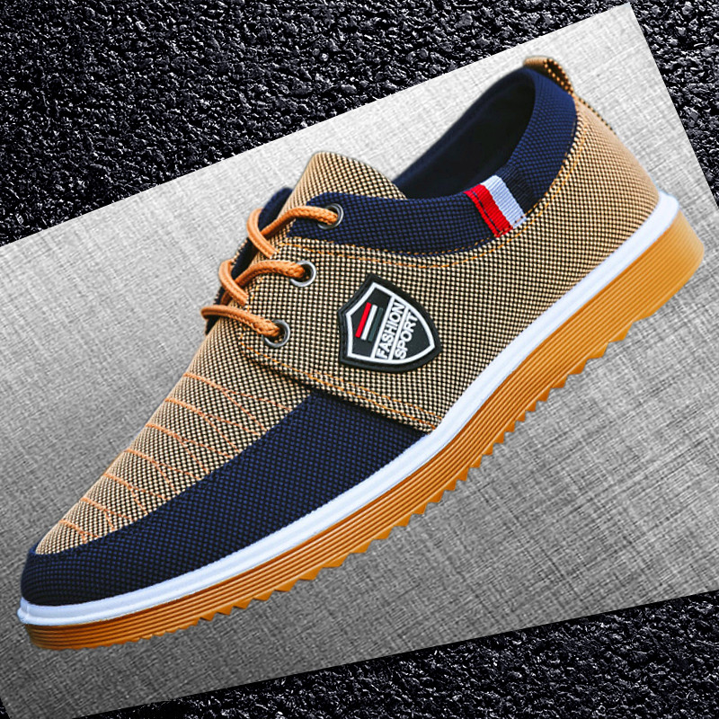 春季男鞋牛筋底劳保鞋男士防滑休闲工作老北京布鞋中老年爸爸鞋子