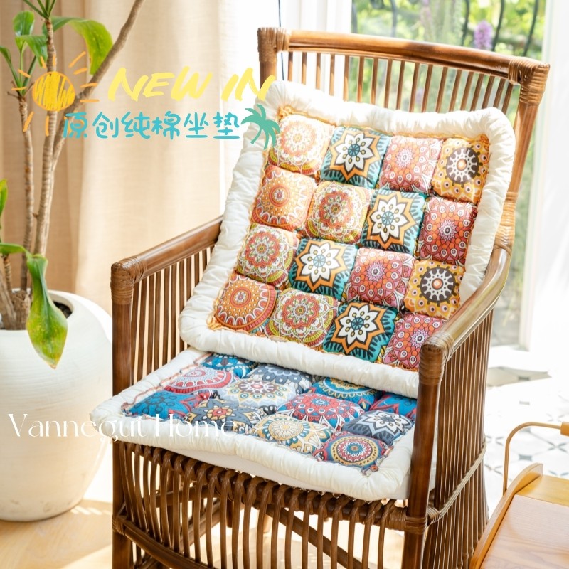 2025新款波西米亚风沙发垫子高级感纯棉加厚防滑四季通用馒头坐垫,居家布艺,椅垫,淘宝优惠券,粉丝福利购,淘宝优惠卷
