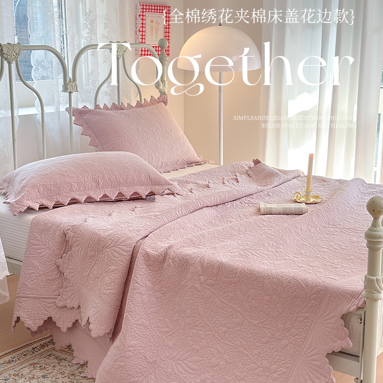 丰尼格绗缝床盖纯棉四季通用