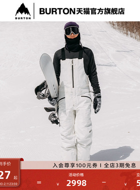 BURTON伯顿官方男士RESERVE GORETEX 2L背带裤舒适滑雪单板205541