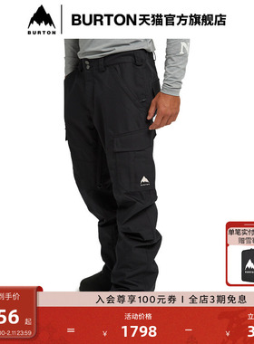 BURTON伯顿官方男士CARGO长裤舒适运动防泼水裤子滑雪单板131661