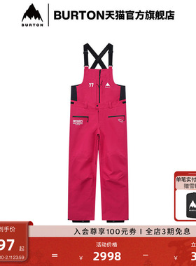 BURTON伯顿25-26新品男女SHREDSTAR DRYRIDE 3L 滑雪背带裤926111