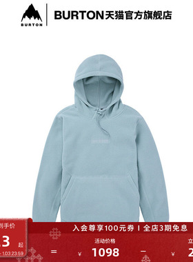 BURTON伯顿官方男女同款CINDER连帽卫衣摇粒绒柔软亲肤上衣238341