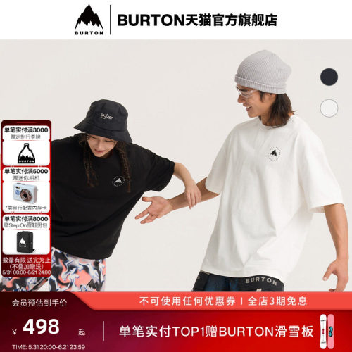 BURTON伯顿男女短袖T恤