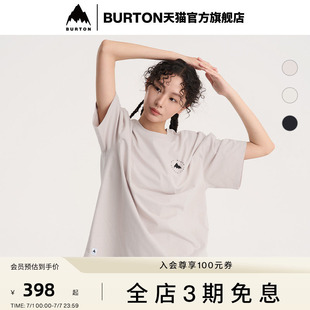 BURTON伯顿官方春季新品男女LSE GRAPHIC D短袖T恤宽松舒适927821