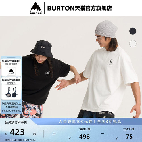 BURTON伯顿男女短袖T恤