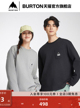BURTON伯顿春夏户外系列新品男女BAISC长袖T恤休闲圆领上衣925225