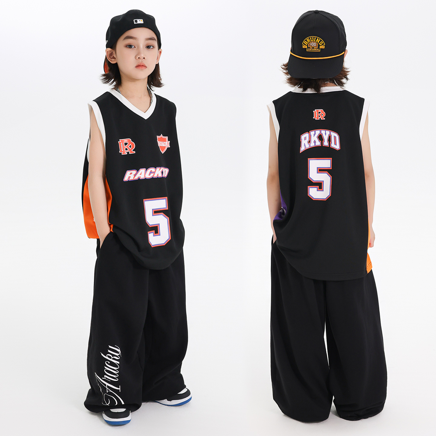 哈尼酷男女童嘻哈街舞炸街演出服