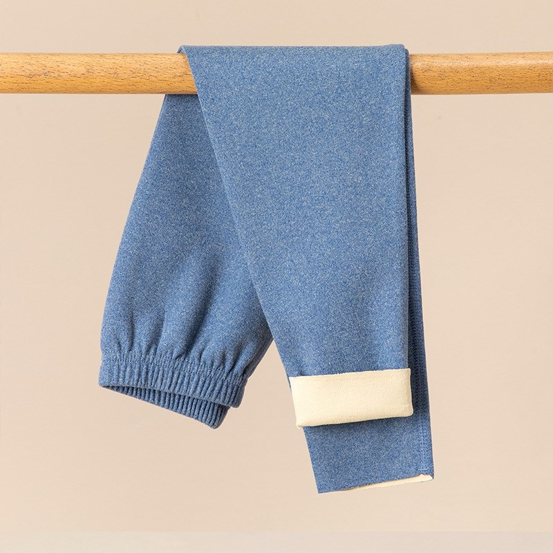 德荣男童保暖裤加绒加厚内穿德绒打底纯棉秋裤男孩中大童儿童德容