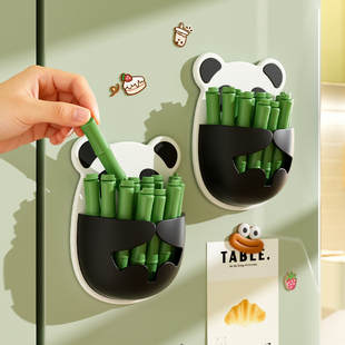 熊猫造型封口夹可爱创意厨房保鲜夹子磁吸冰箱贴食品零食密封夹