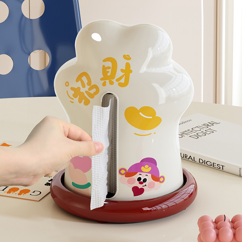 招财猫爪纸巾盒可爱高档轻奢抽纸盒车载家用茶几摆件餐巾纸收纳盒,收纳整理,纸巾盒,淘宝优惠券,粉丝福利购,淘宝优惠卷