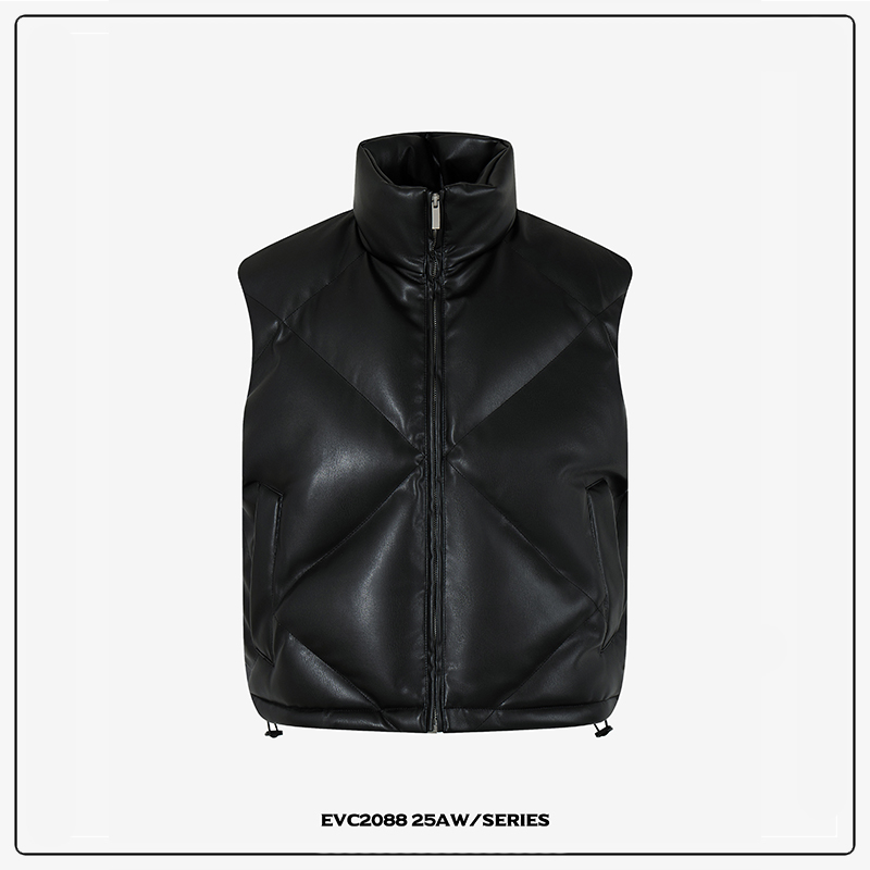 美式街头解构菱形设计马甲