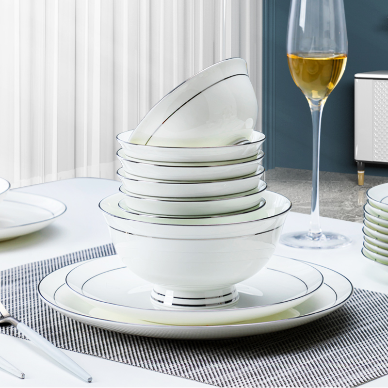 秋水伊人单品链配碗瓷碗碟套装