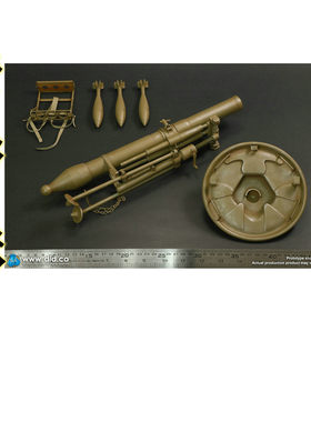 DID E60074Y 1/6兵人模型  12厘米重型迫击炮 沙色