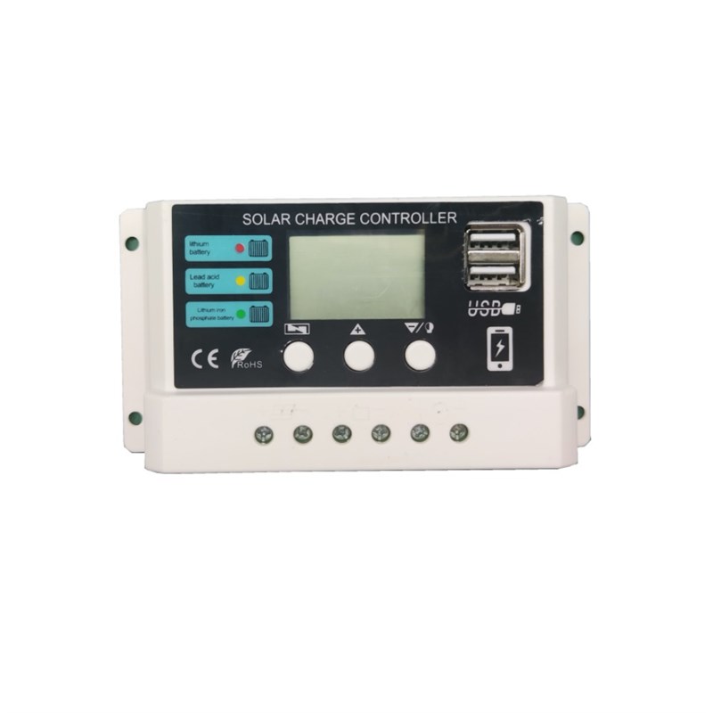 锂电铅酸电池用太阳能控制器11.1V12.8V10A20A30A光伏发电控制器