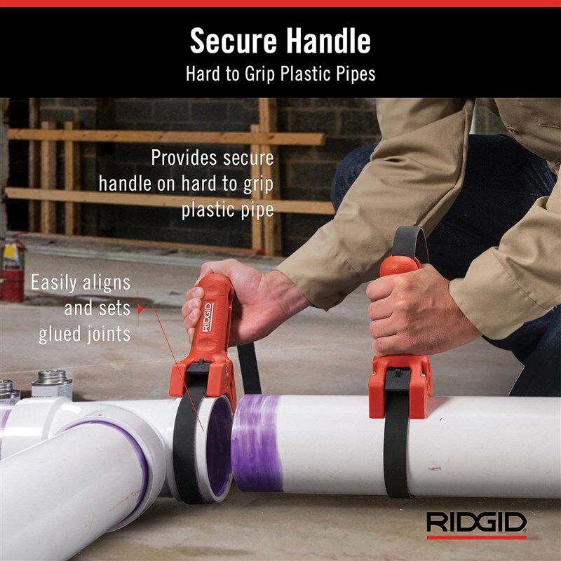 RIDGID原装美国里奇42478带锁管手柄7寸皮带扳手塑料管扳手